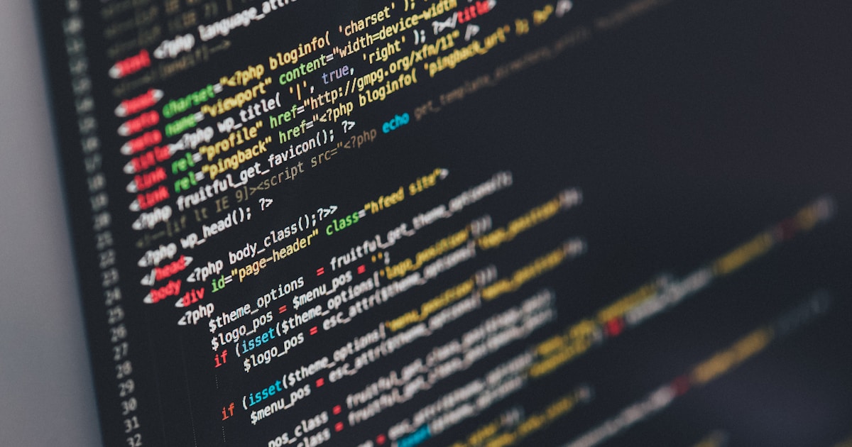 JavaScript code on a dark background