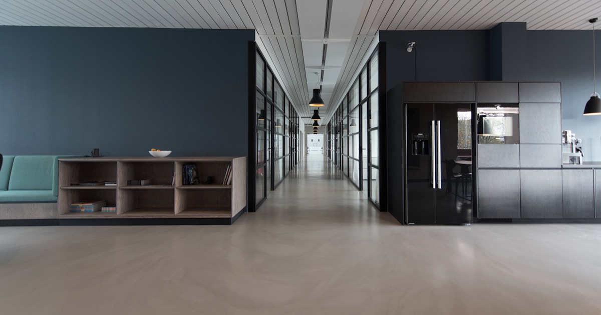 Empty modern workspace