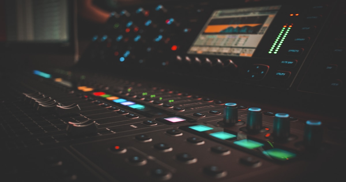 Music studio and sound creation