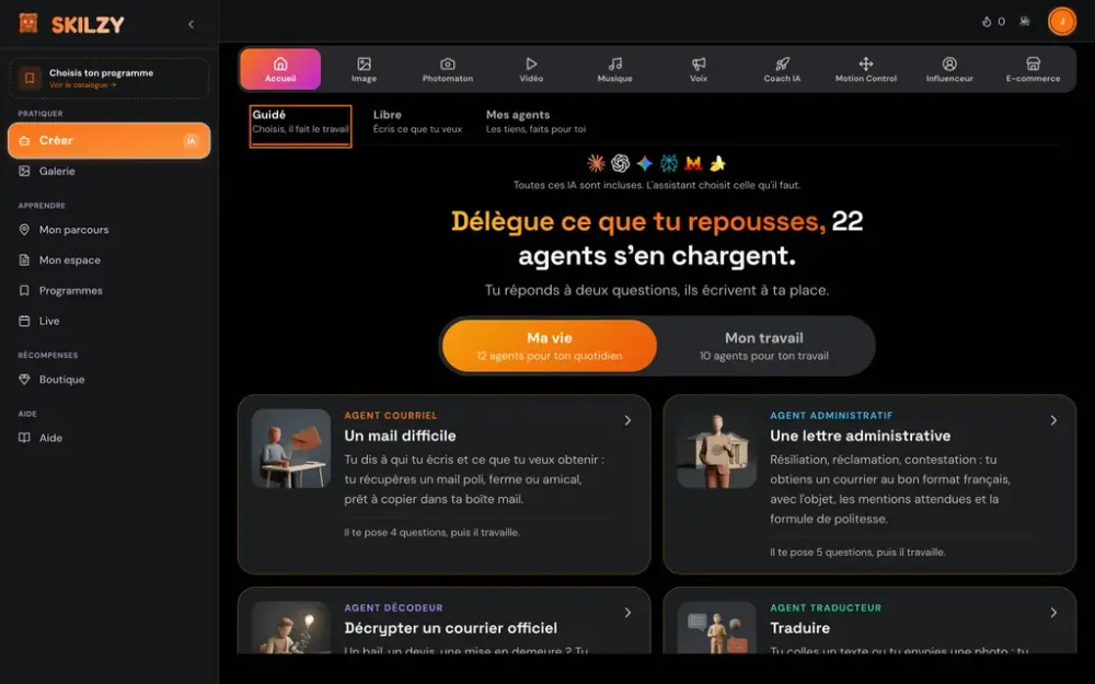 n8n, guidé depuis Skilzy