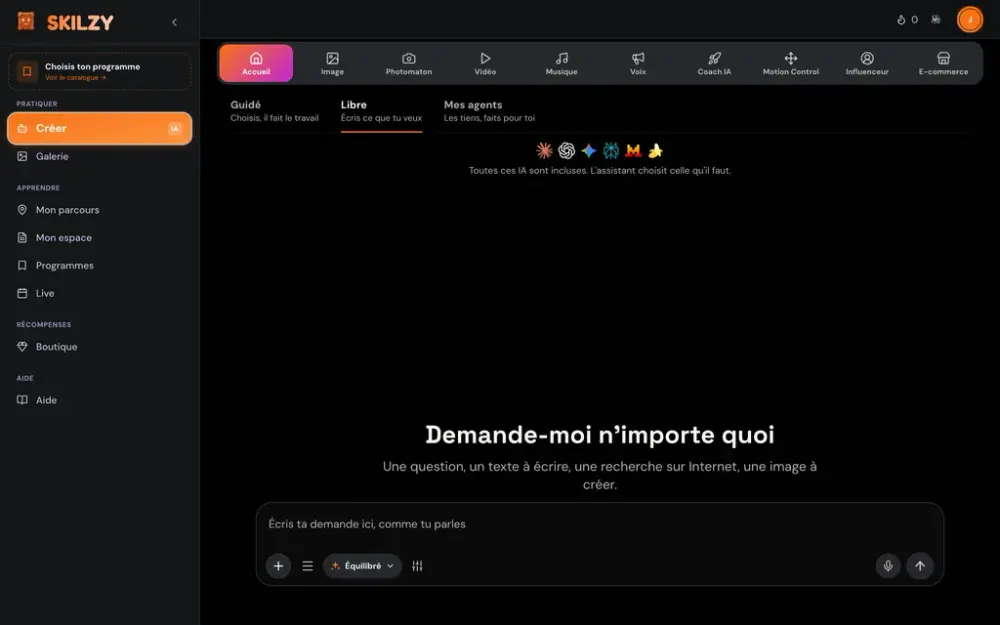 Ton coach accroches, dans l'app